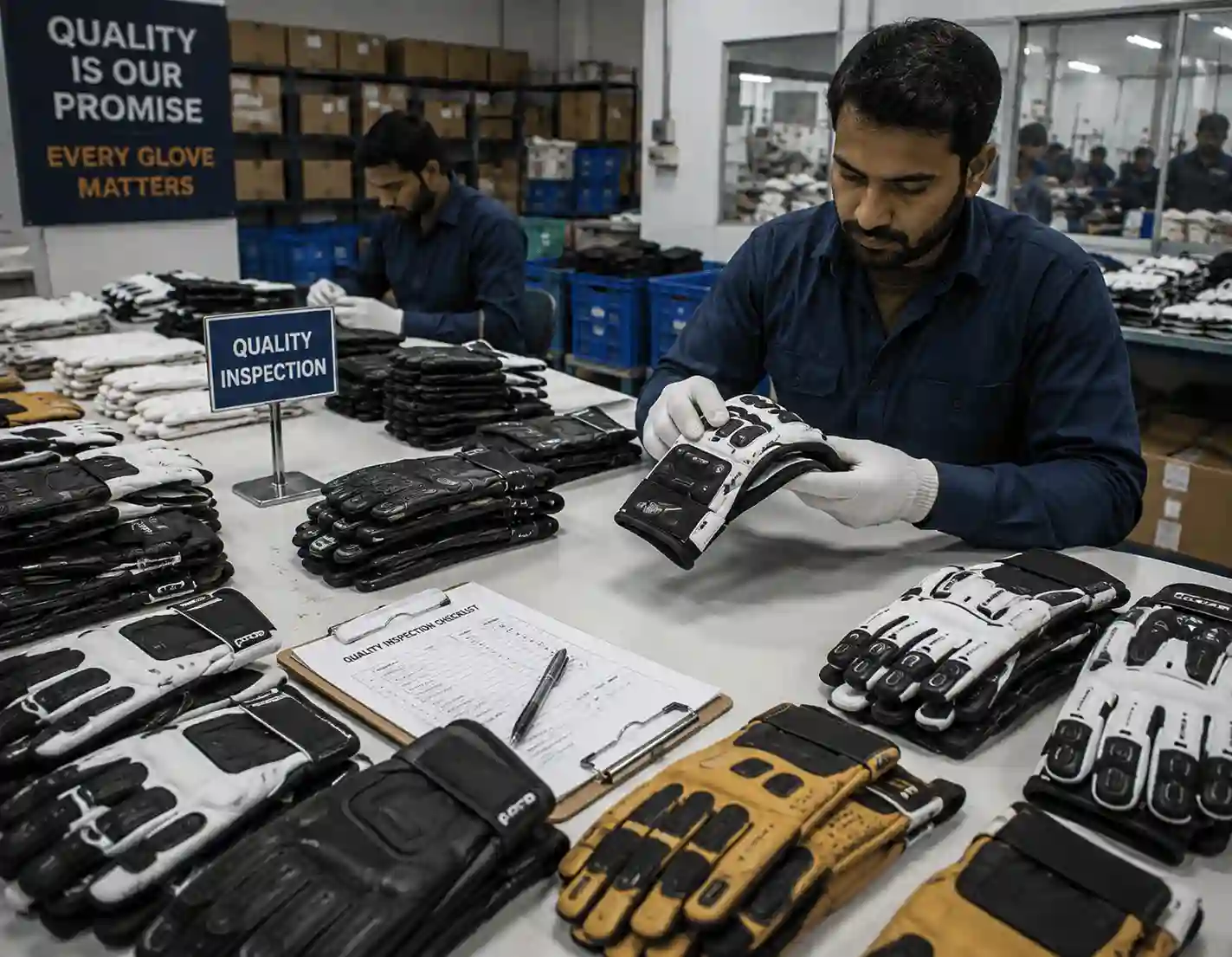 Glove quality inspection